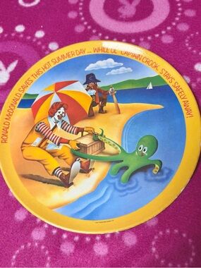 Vintage Retro McDonald’s Ronald McDonald Plate 1977
